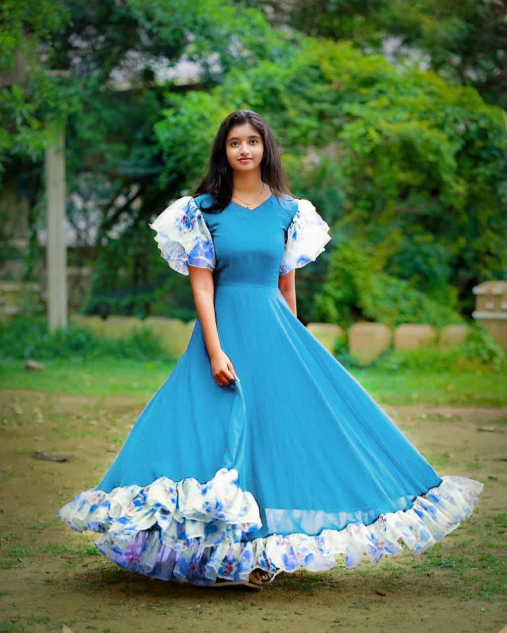 3 piece aline kurti set