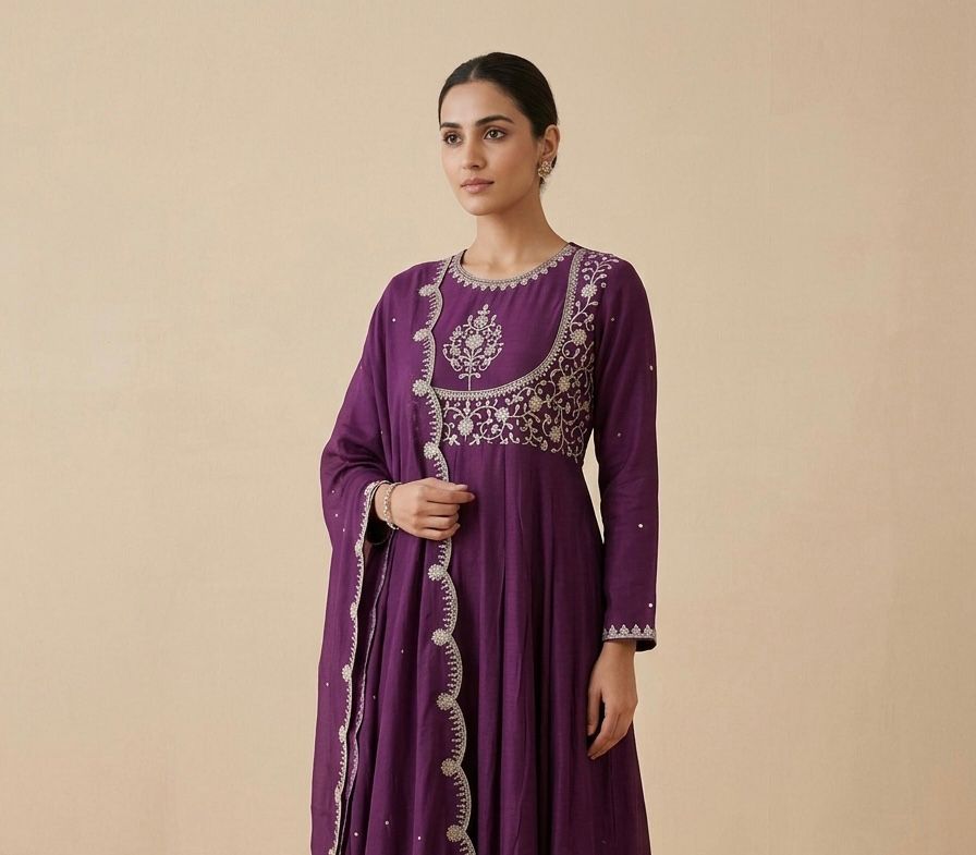 3 piece aline kurti set